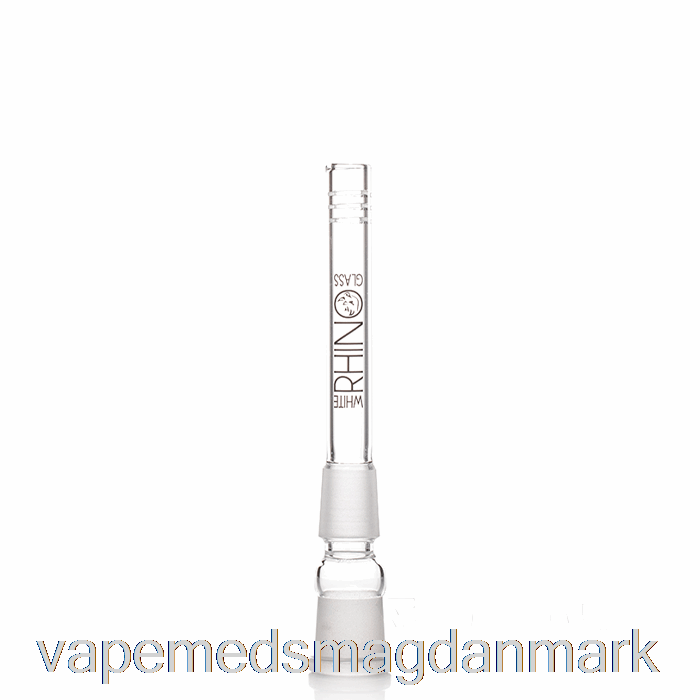Vape Uden Nikotin Hvidt Næsehorn 19/19 Glas Downstem 4.5inch
